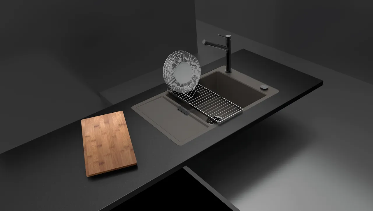 Obrázok Drez MONO D-100XS DUSK Spodné uloženie