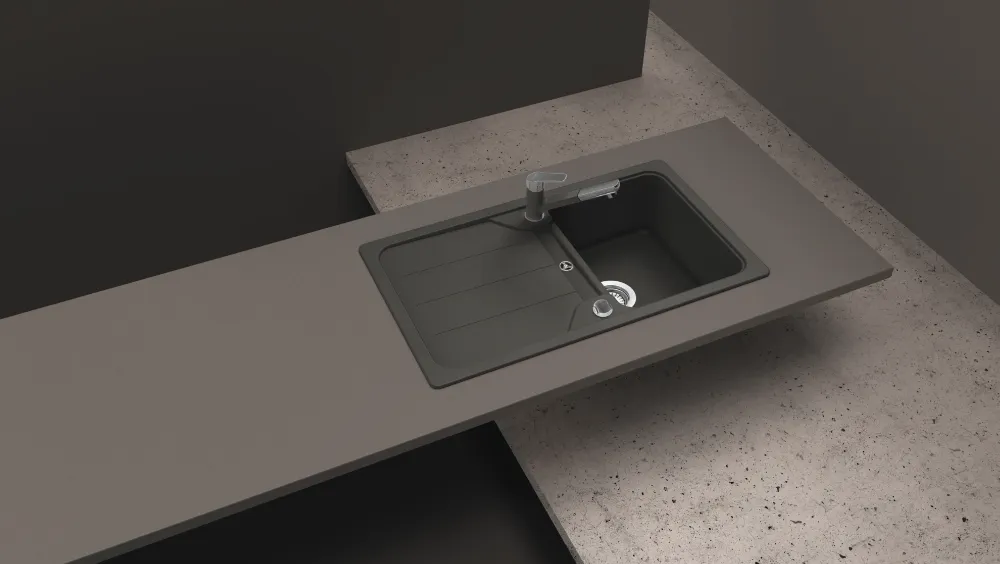 Obrázok Drez FORMHAUS D-100 CROMA Horné uloženie