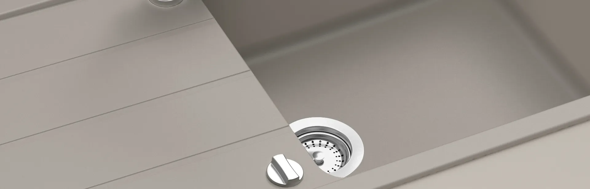 Obrázok Drez FORMHAUS D-100L CROMA Horné uloženie