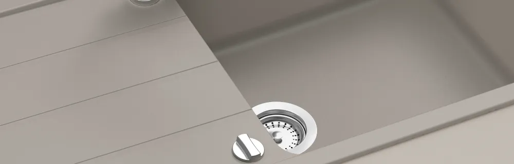 Obrázok Drez FORMHAUS D-100L ASPHALT Spodné uloženie