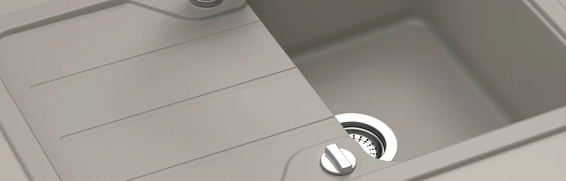 Obrázok Drez FORMHAUS D-100S ONYX Horné uloženie