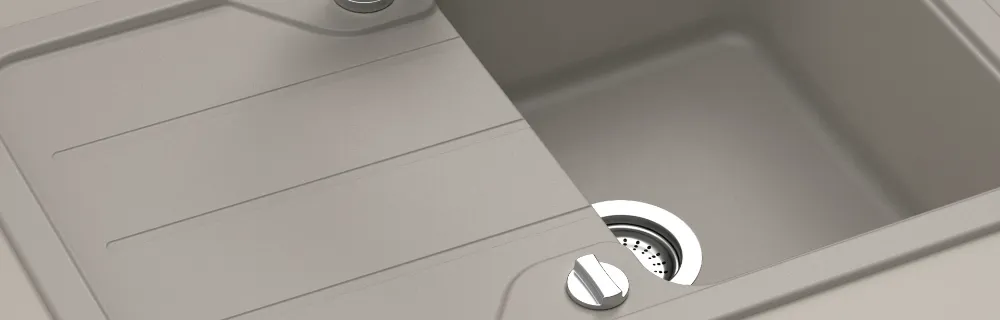 Obrázok Drez FORMHAUS D-100S NERO Spodné uloženie