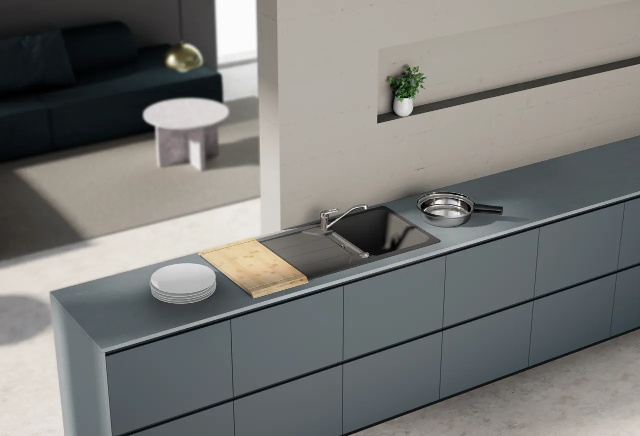 Obrázok Drez FORMHAUS D-100 CROMA Spodné uloženie