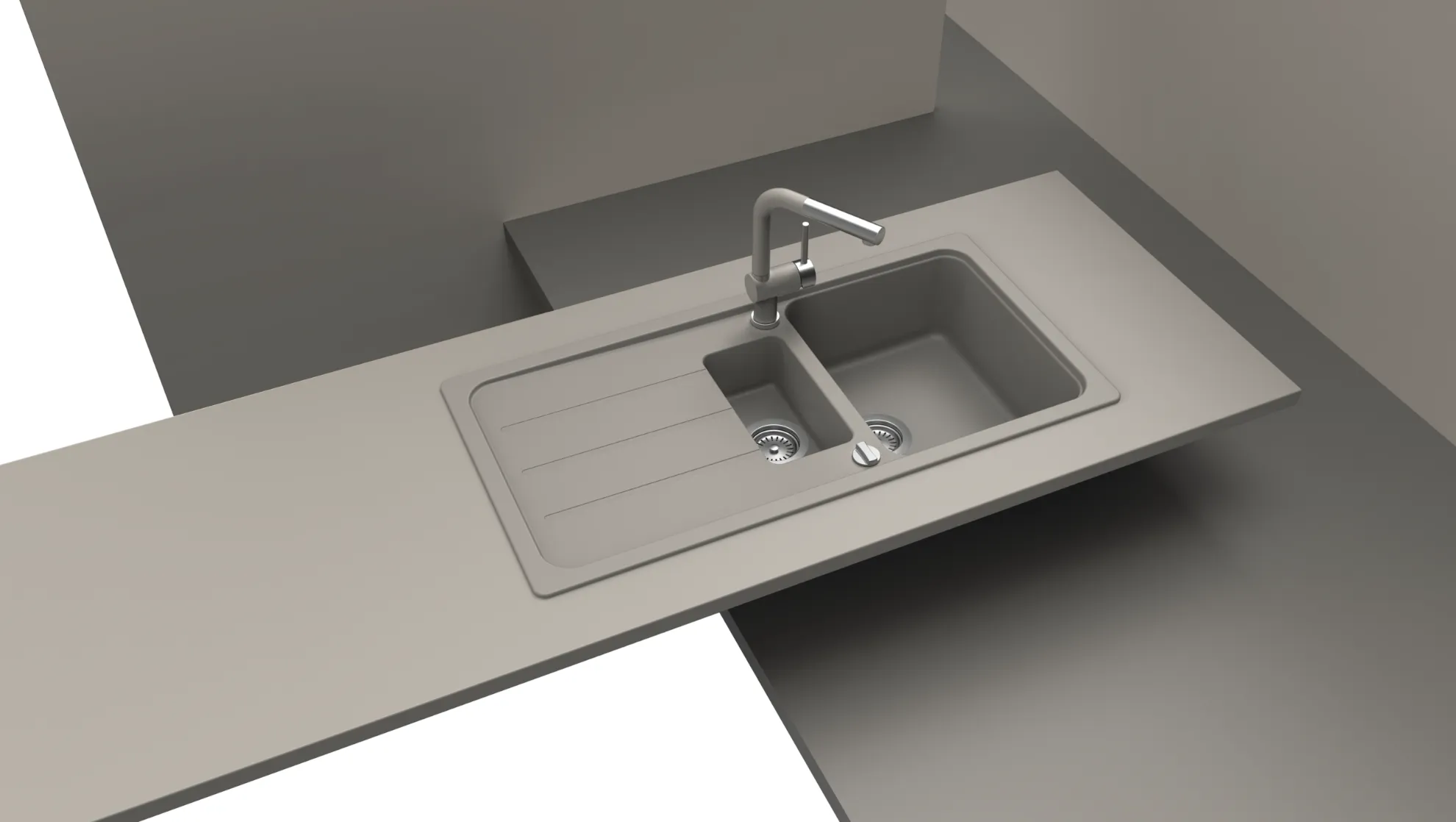 Obrázok Drez FORMHAUS D-150L CROMA Horné uloženie