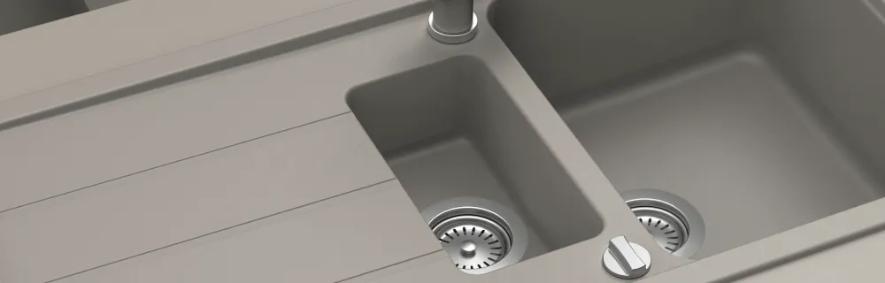 Obrázok Drez FORMHAUS D-150L ASPHALT Spodné uloženie