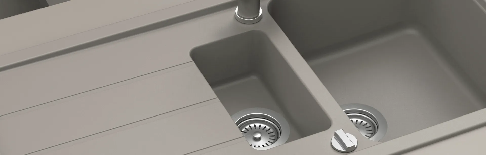 Obrázok Drez FORMHAUS D-150L NERO Spodné uloženie