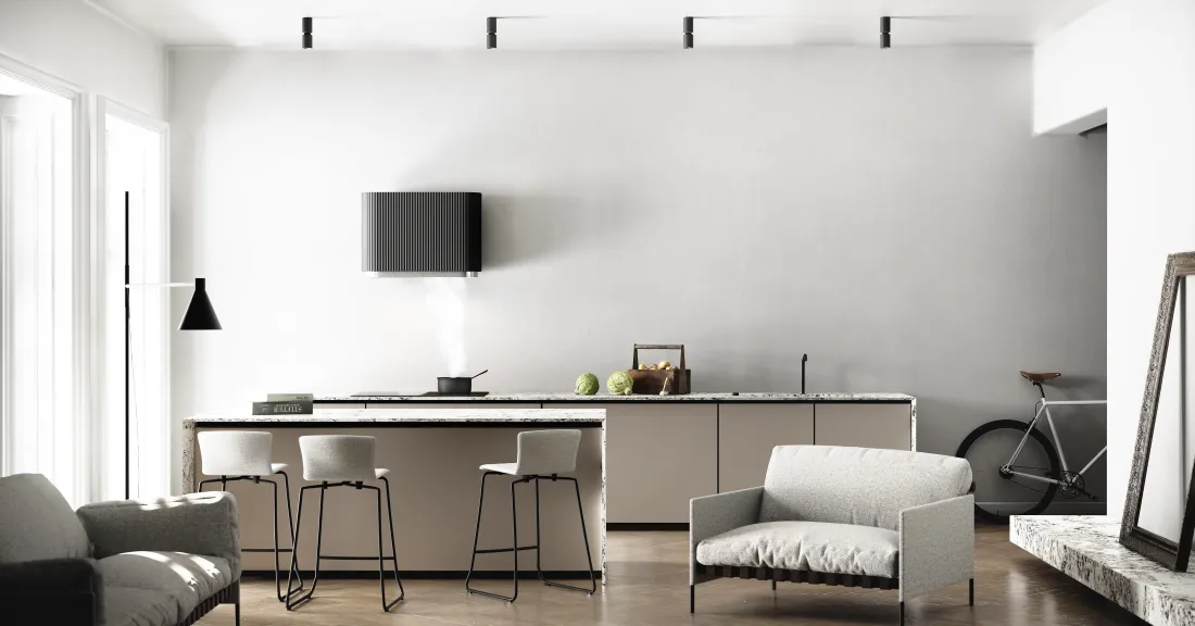 Obrázok Odsávač komínový MONO 80 Black CDP8001B