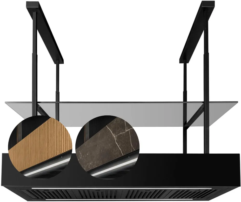 Odsávač ostrovčekový MINIMAL 1.90P Black CDW901C+P