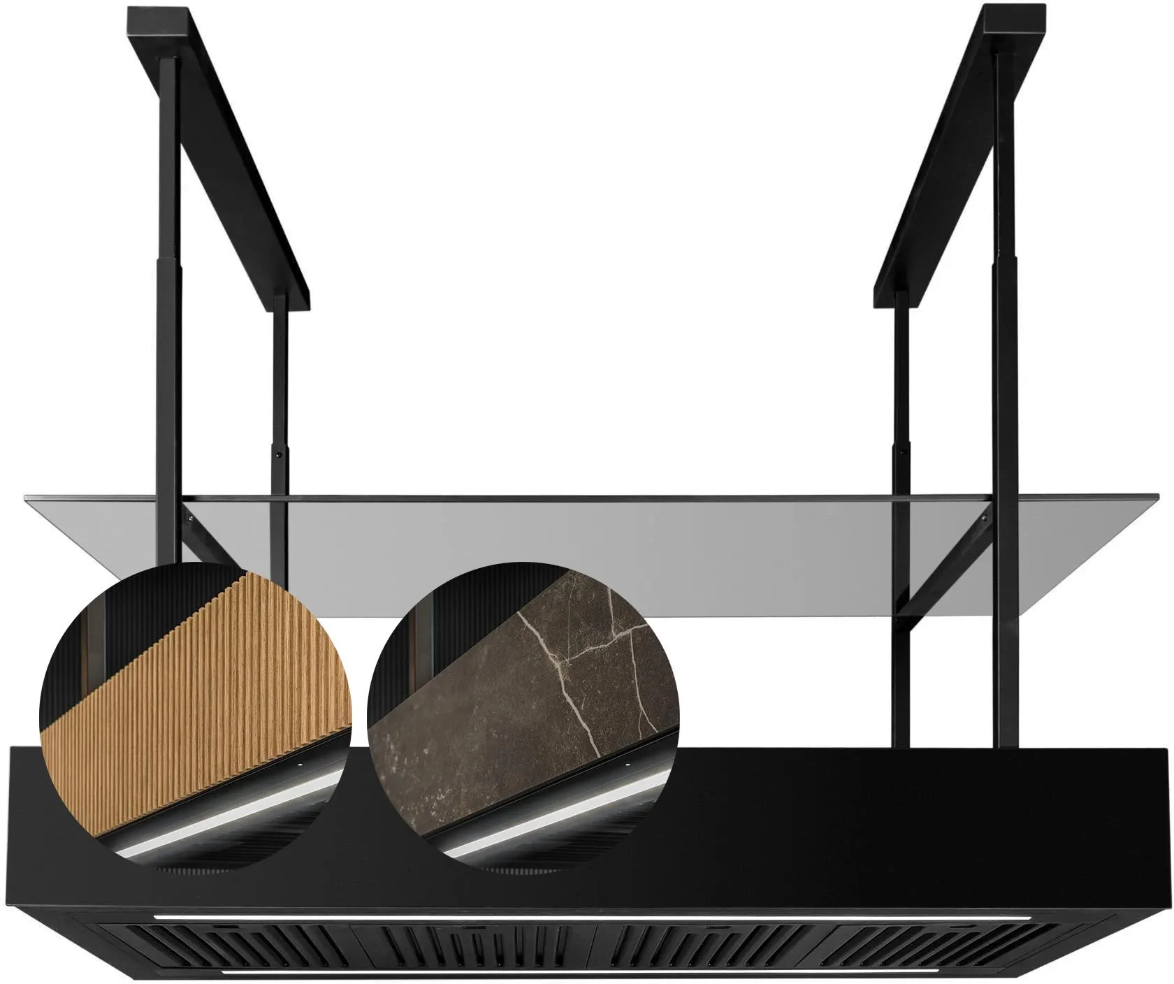 Obrázok Odsávač ostrovčekový MINIMAL 1.120P Black CDW1201C+P