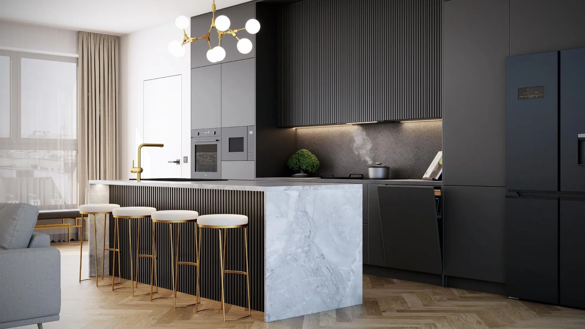 Obrázok ODSÁVAČ PLNE VSTAVANÝ KMV6020BLG