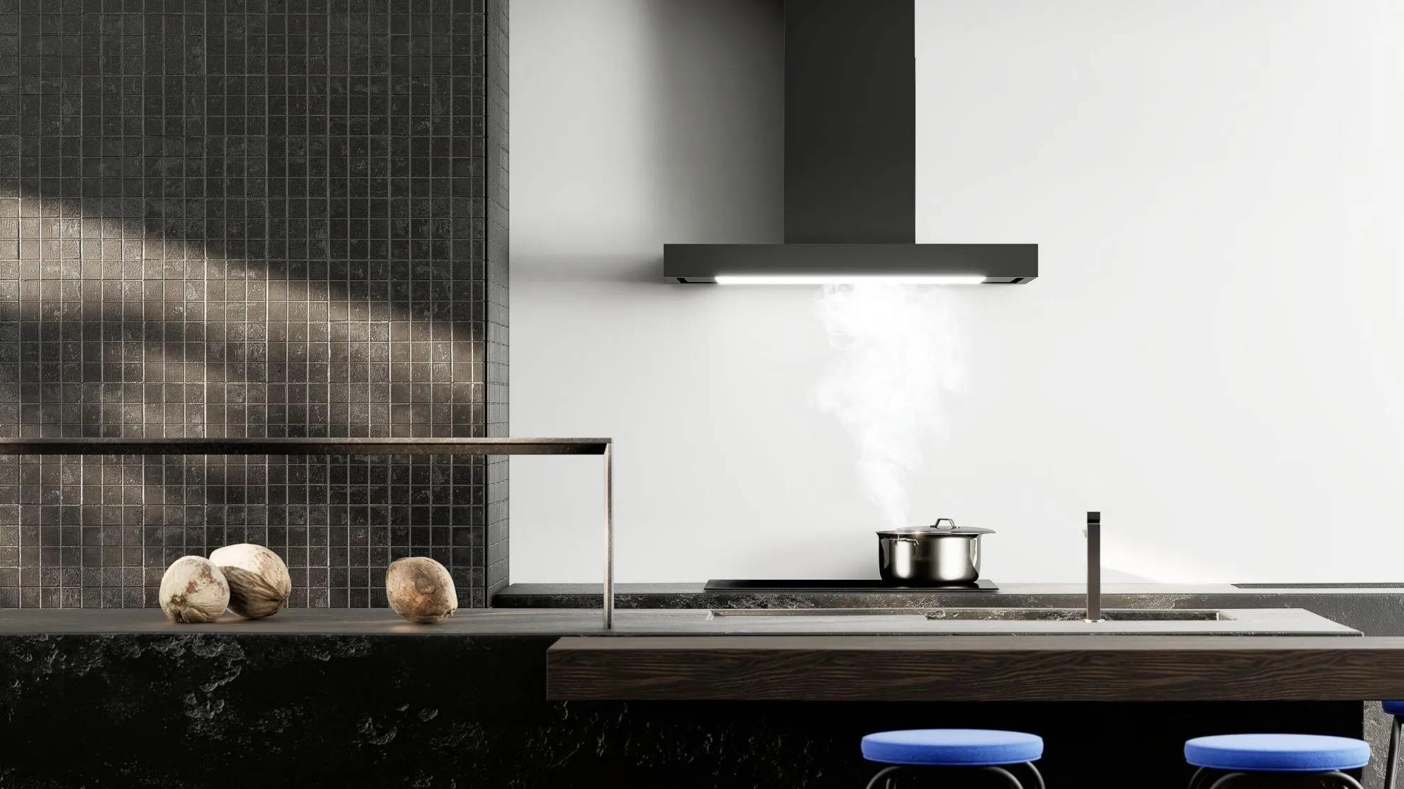 Obrázok Odsávač komínový T-Light Black 60 (CDT6002C)