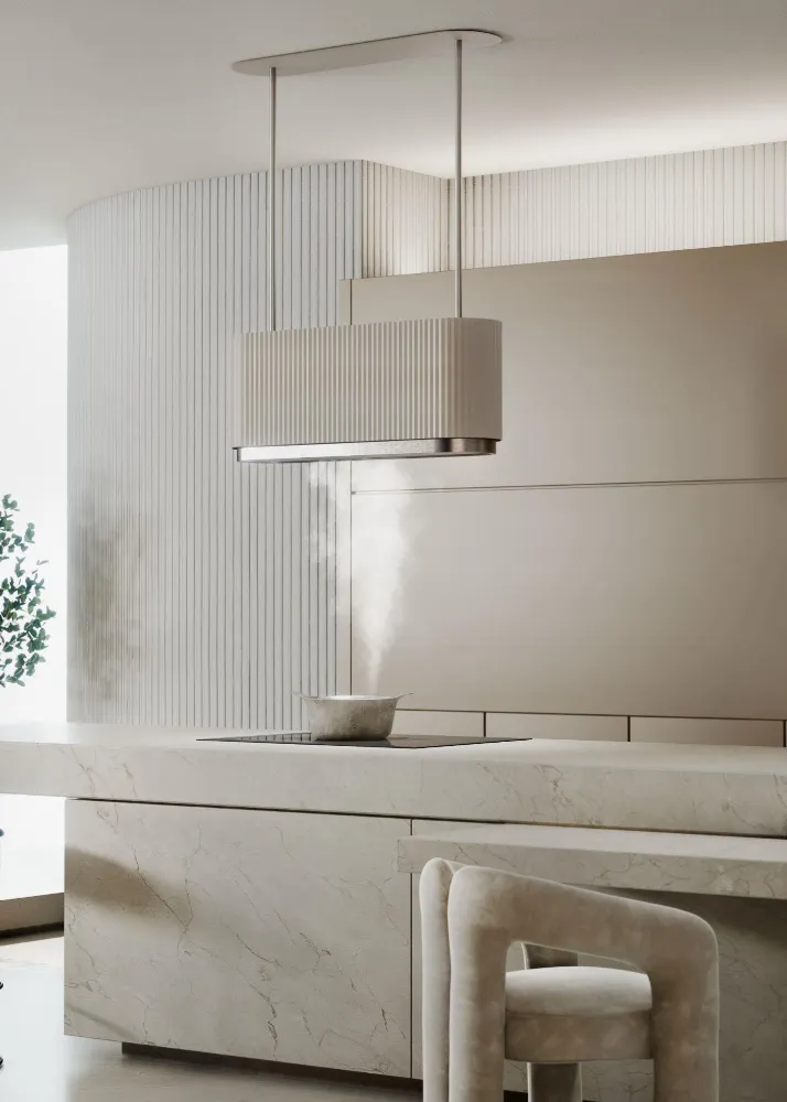 Obrázok Odsávač ostrovčekový MONO W Ecru CDW9001E