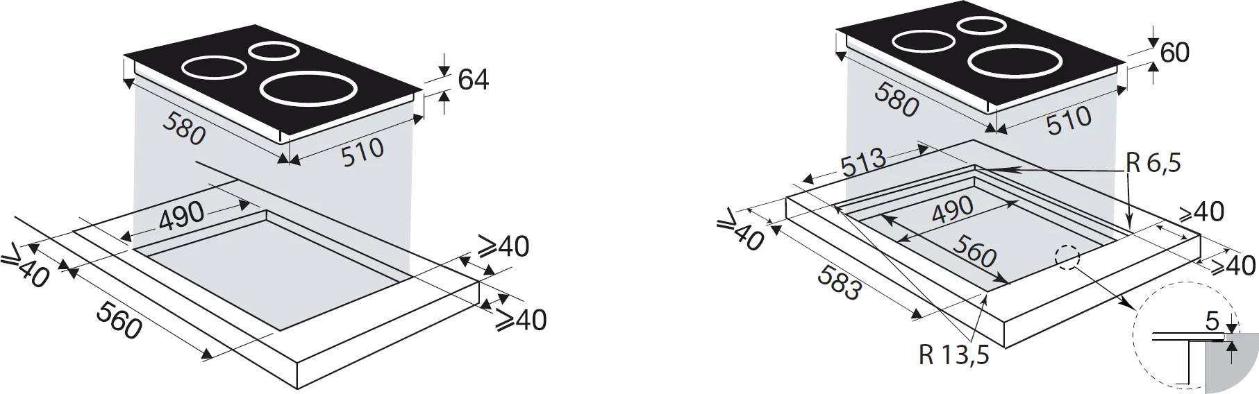 Obrázok DOSKA INDUKČNÁ BPI364DPB