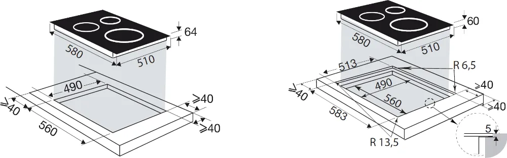 Obrázok DOSKA INDUKČNÁ BPI364DPB