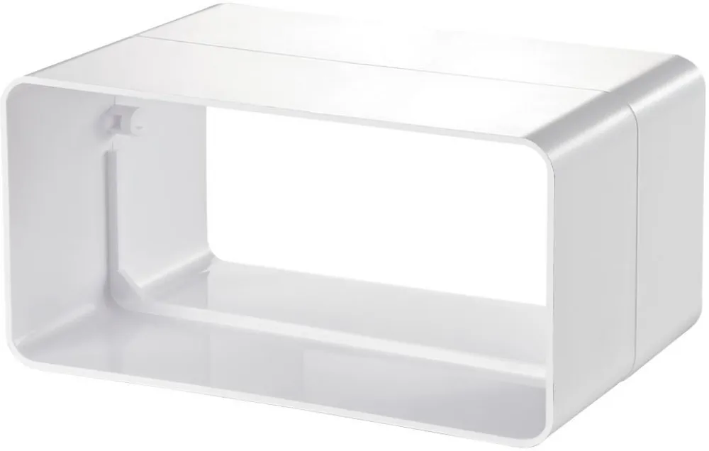 Spojka, kanál plochý 220x90 mm, biely