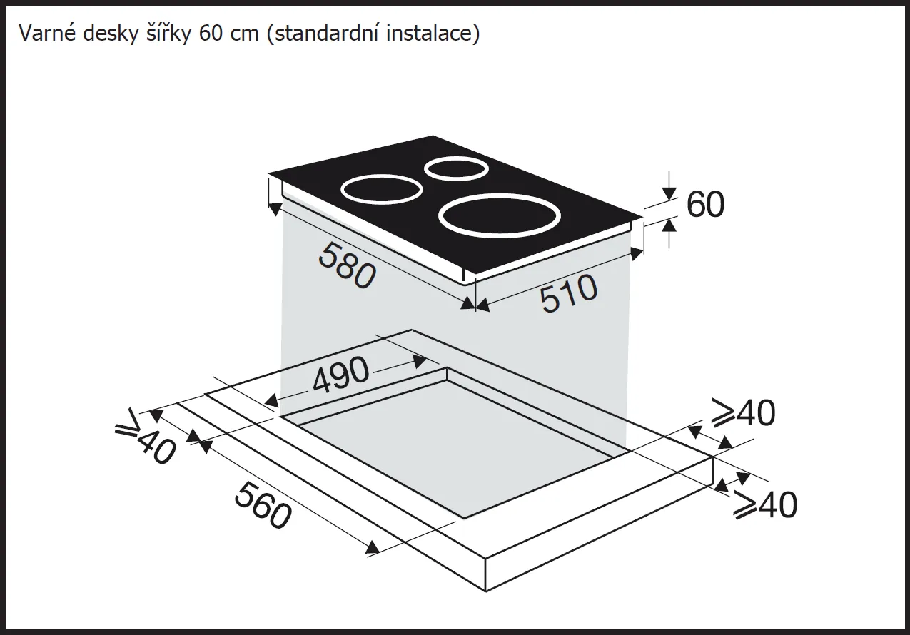 Obrázok DOSKA INDUKČNÁ BPI3641PB