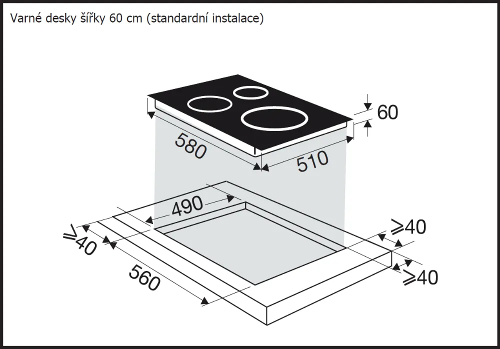Obrázok DOSKA INDUKČNÁ BPI3641PB