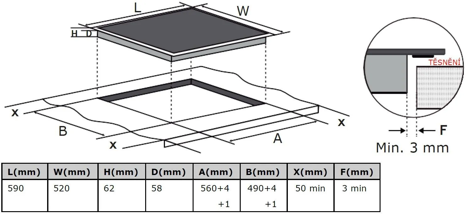 Obrázok DOSKA INDUKČNÁ BPI2641B
