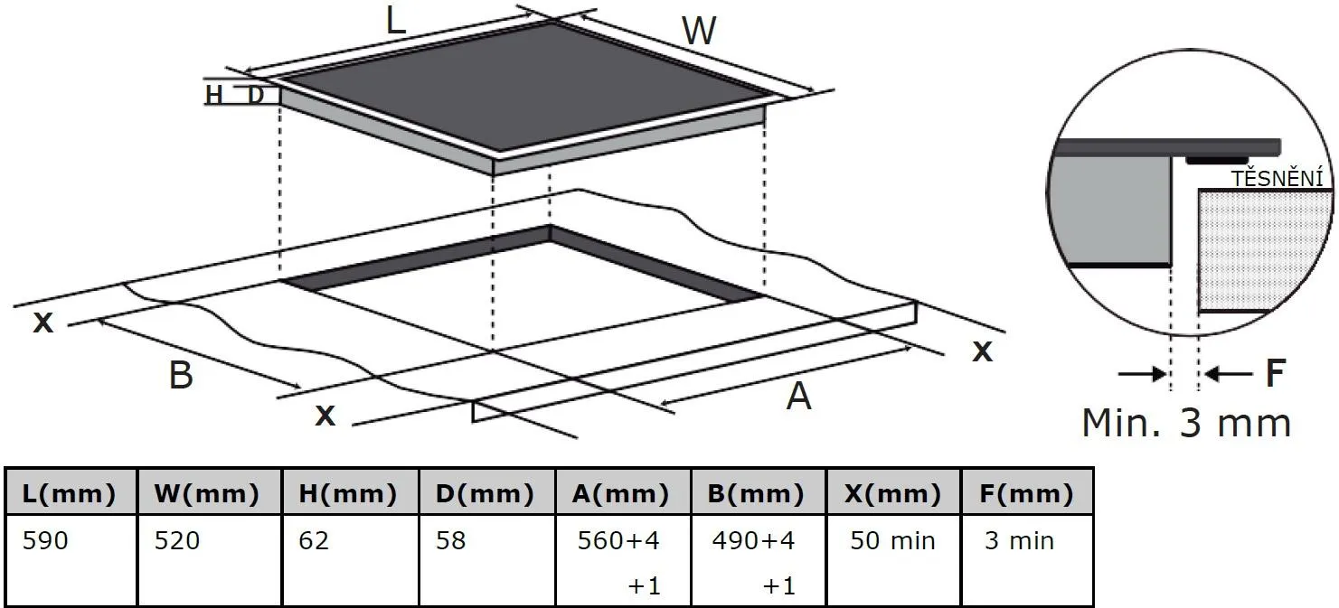 Obrázok DOSKA INDUKČNÁ BPI264DB
