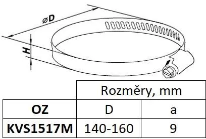 Obrázok Upínací pásik 150-170 mm