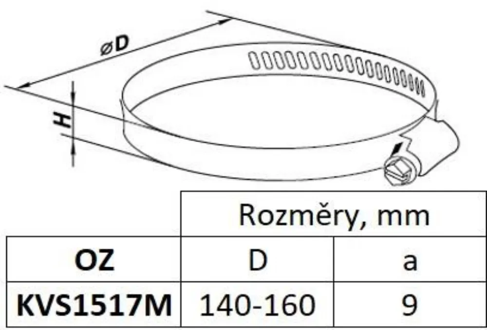 Obrázok Upínací pásik 150-170 mm