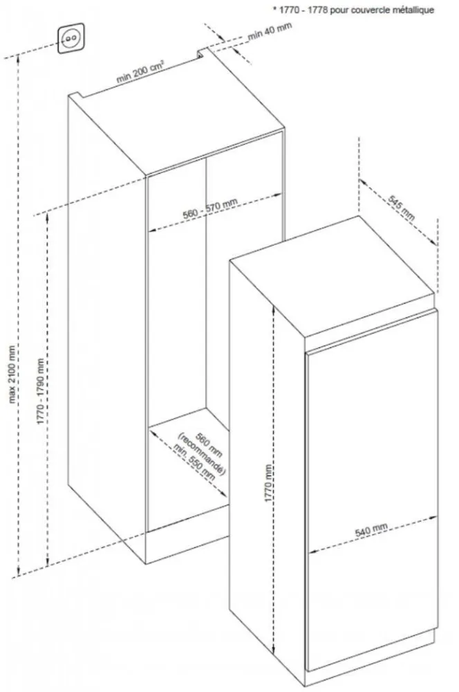 Obrázok CHLADNIČKA BIL1770EB