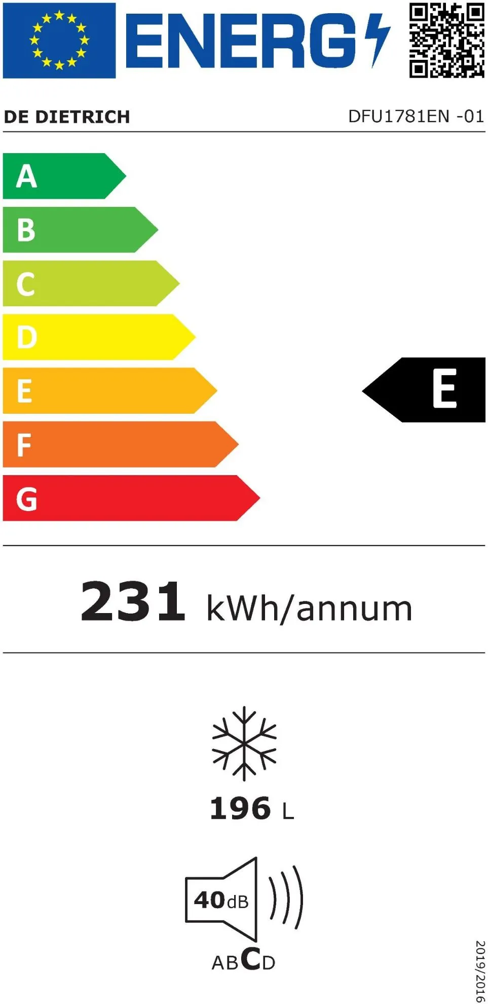 Obrázok MRAZNIČKA DFU1781EN