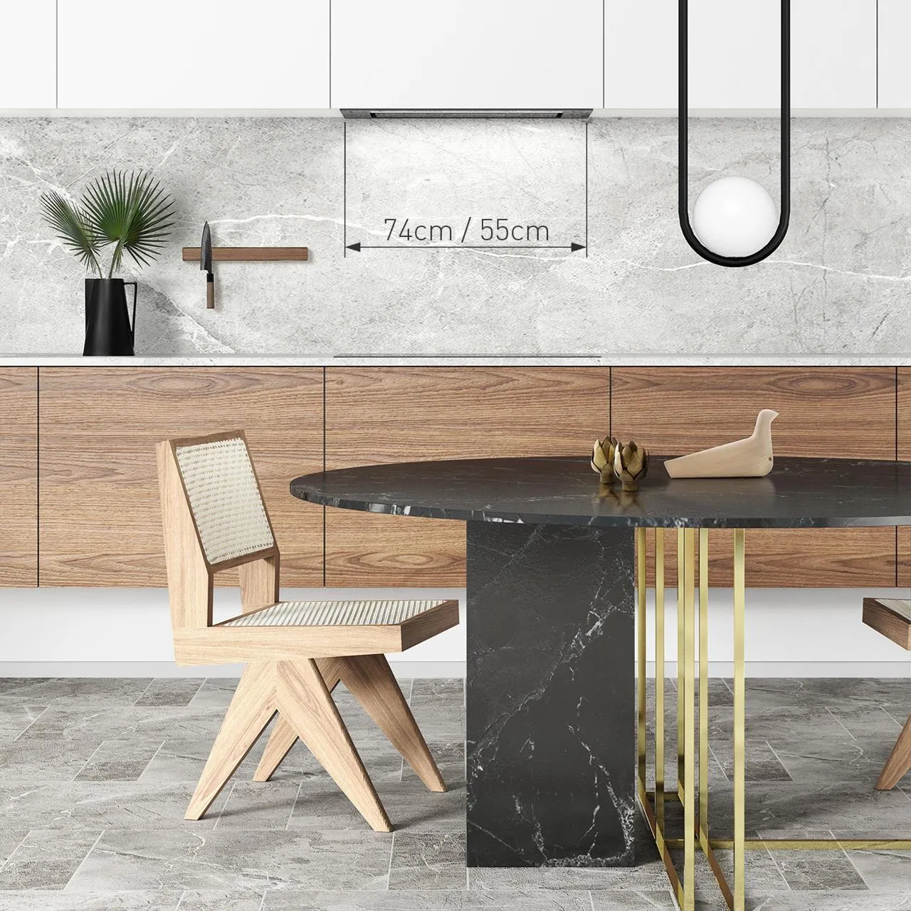 Obrázok Odsávač vstavaný do skrinky Duo 55 Black (CDZ5505C)