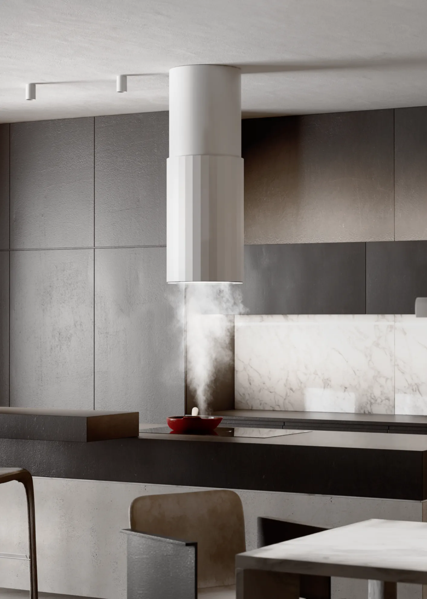 Obrázok Odsávač ostrůvkový Roto W White (CDW3803B)