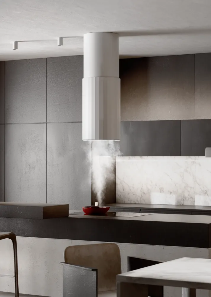 Obrázok Odsávač ostrůvkový Roto W White (CDW3803B)