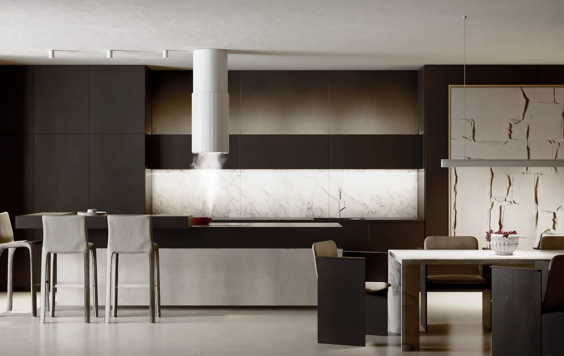 Obrázok Odsávač ostrůvkový Roto W White (CDW3803B)