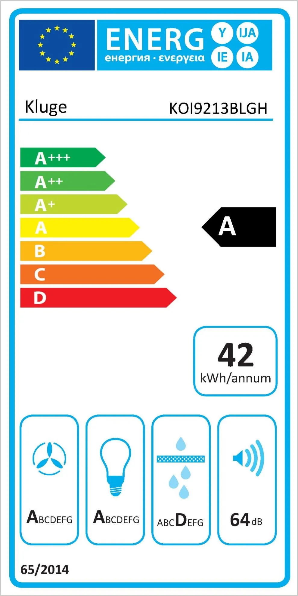 Obrázok ODSÁVAČ OSTROVČEKOVÝ KOI9213BLGH