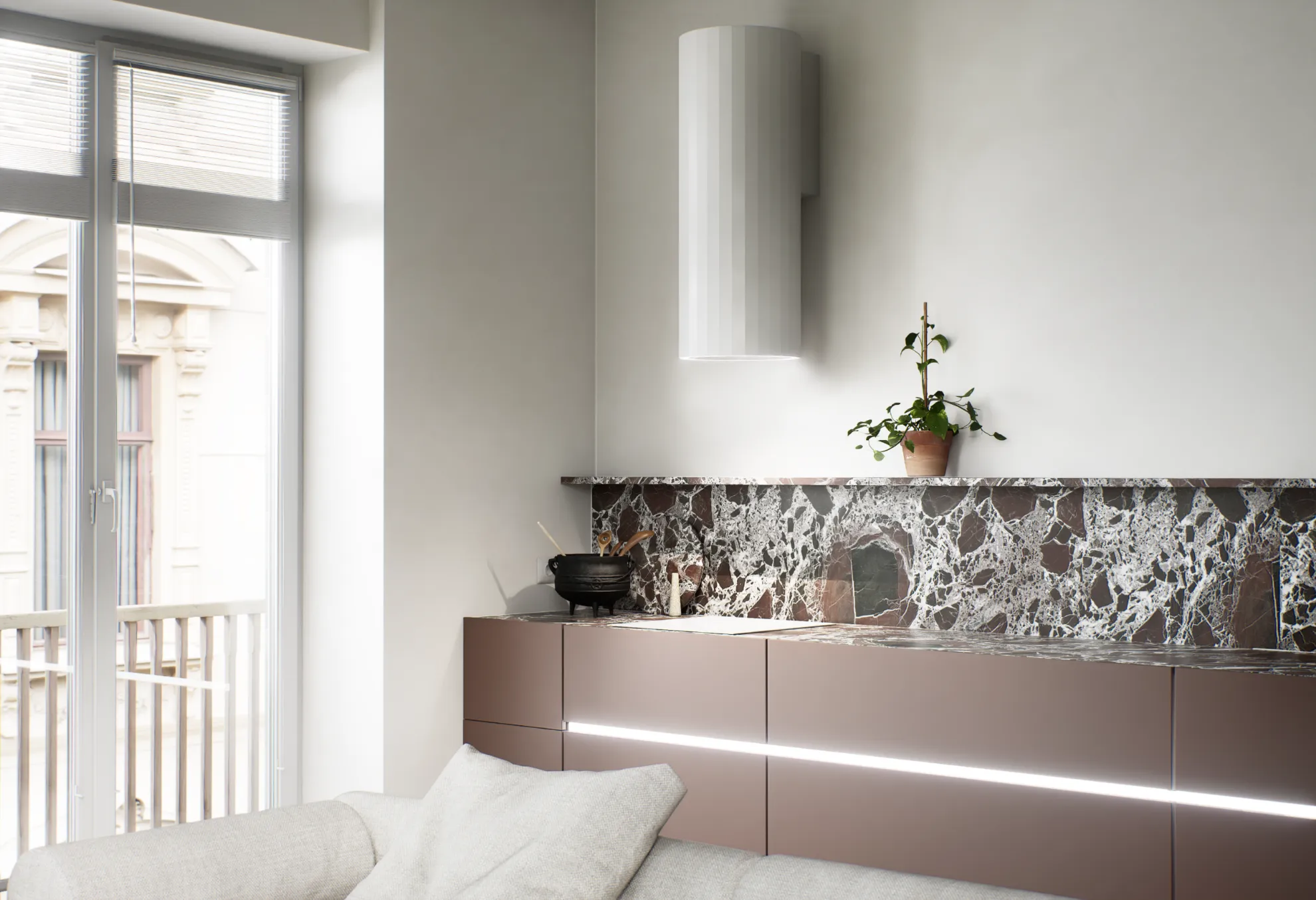 Obrázok Odsávač komínový Roto White (CDP3803B)