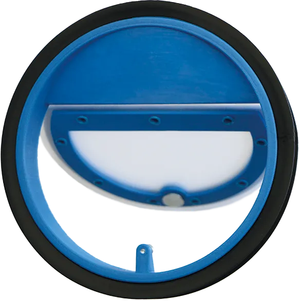 Obrázok Kruhová vodorovná pachutesná klapka s magnetom 150 mm pre odsávače