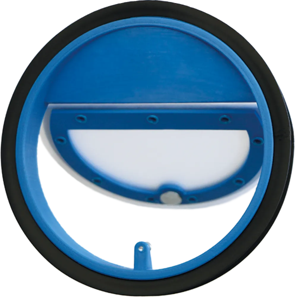 Obrázok Kruhová vodorovná pachutesná klapka s magnetom 150 mm pre odsávače