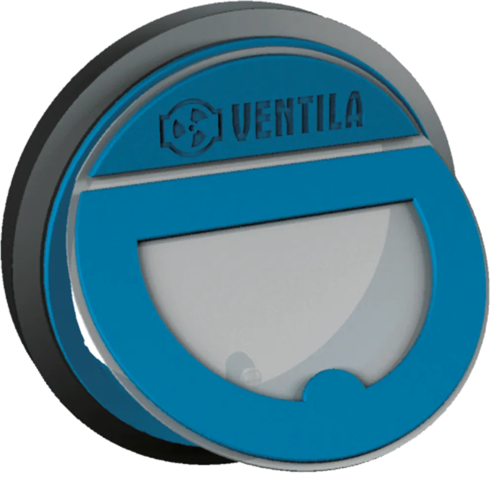 Obrázok Kruhová vodorovná pachutesná klapka s magnetom 150 mm pre odsávače