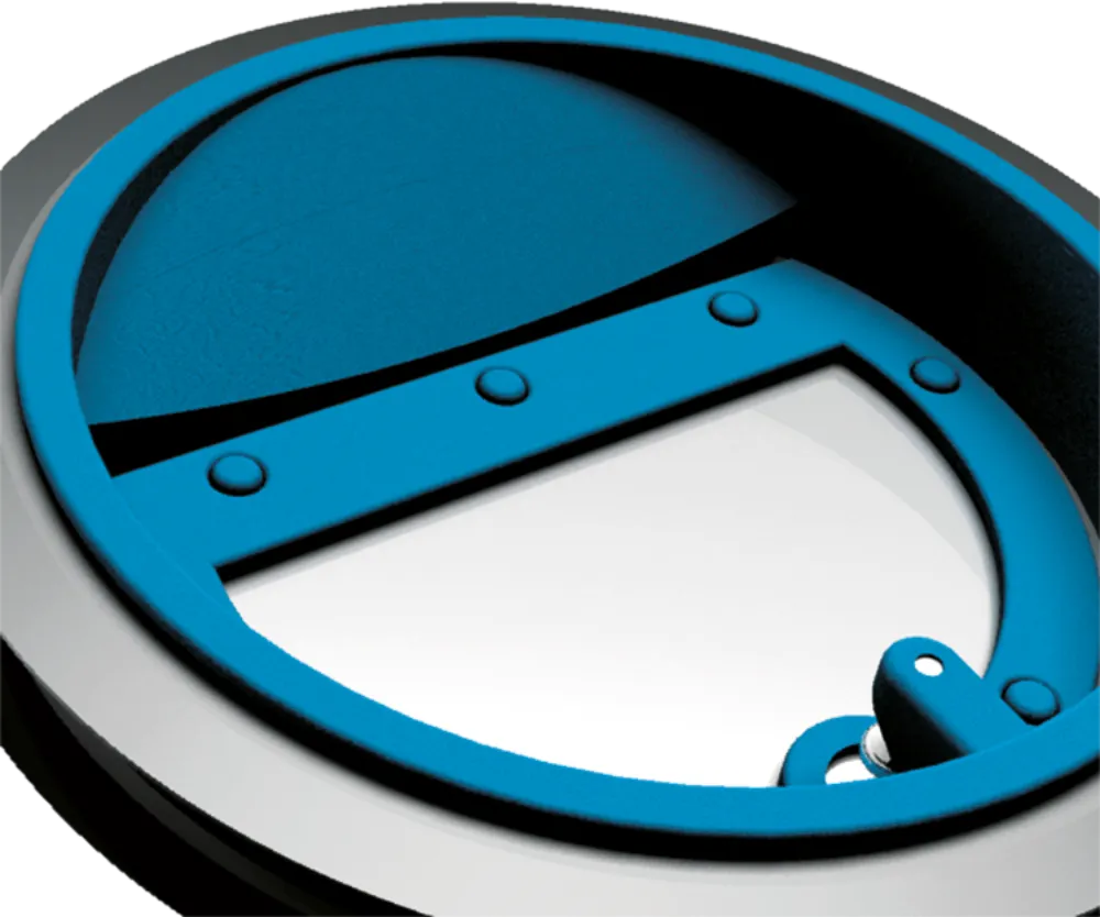 Obrázok Kruhová vodorovná pachutesná klapka s magnetom 150 mm pre odsávače