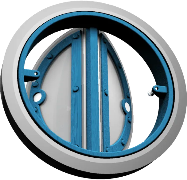 Obrázok Kruhová pachutesná klapka s magnetom pre zvislé aj vodorovné použitie