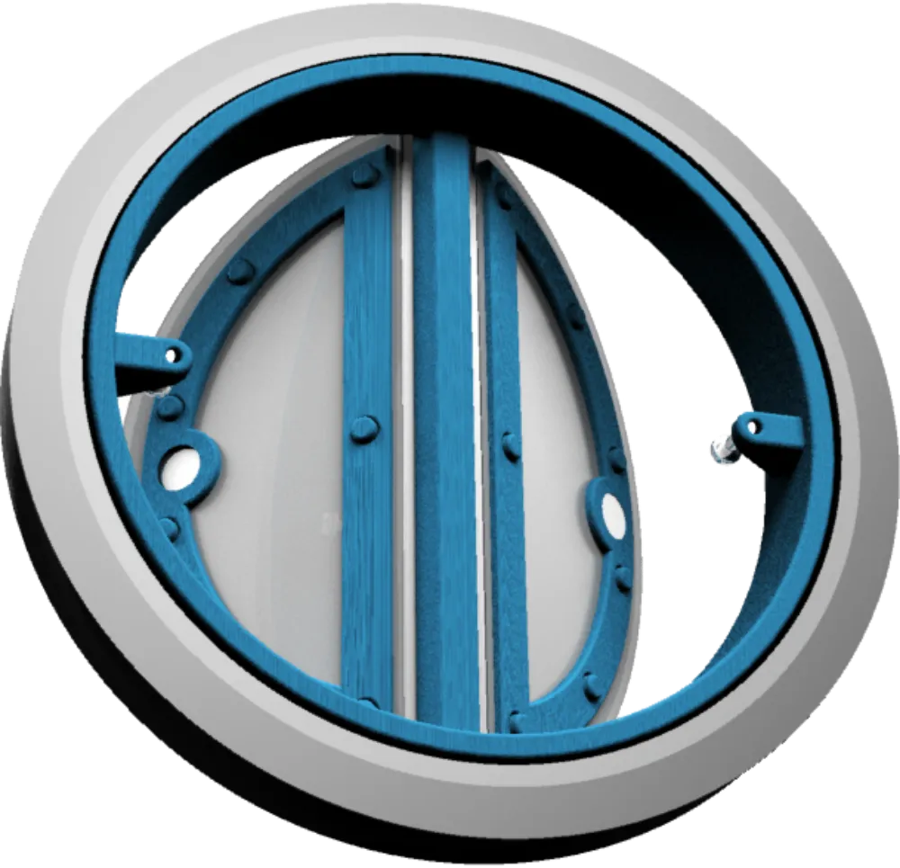 Obrázok Kruhová pachutesná klapka s magnetom pre zvislé aj vodorovné použitie