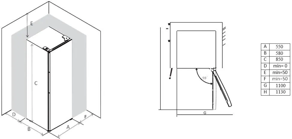 Obrázok Chladnička Table Top RT2128W