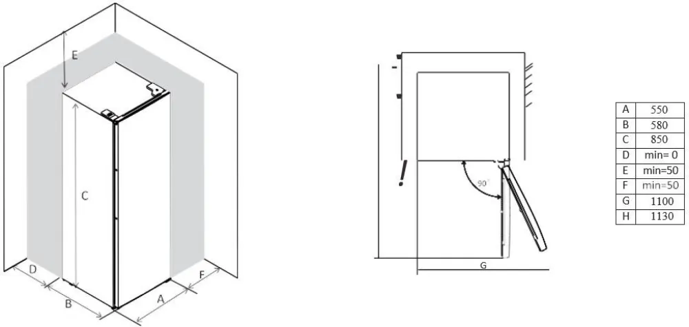Obrázok Chladnička Table Top RT2128W