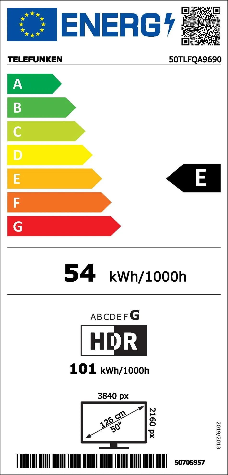 Obrázok TELEVIZE 50TLFQA9690 SMART
