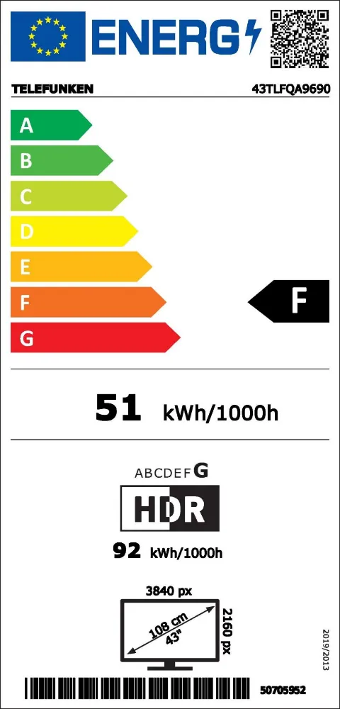 Obrázok TELEVIZE 43TLFQA9690 SMART