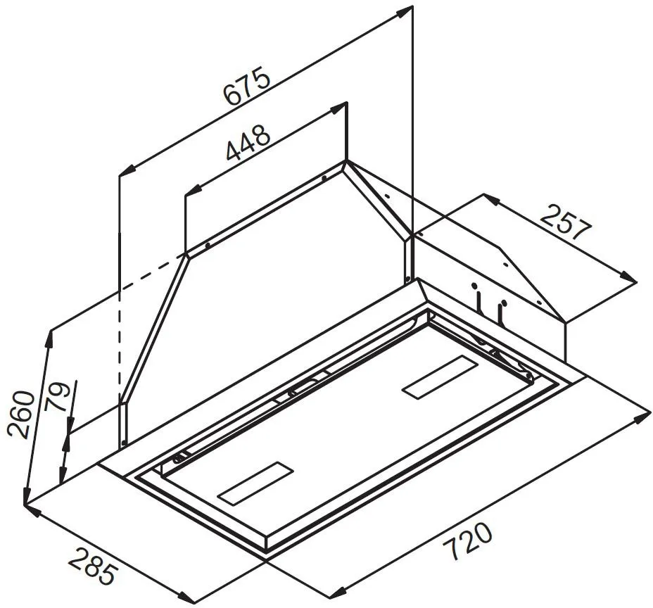 Obrázok Plne vstavaný odsávač pár KOV7003BLGH