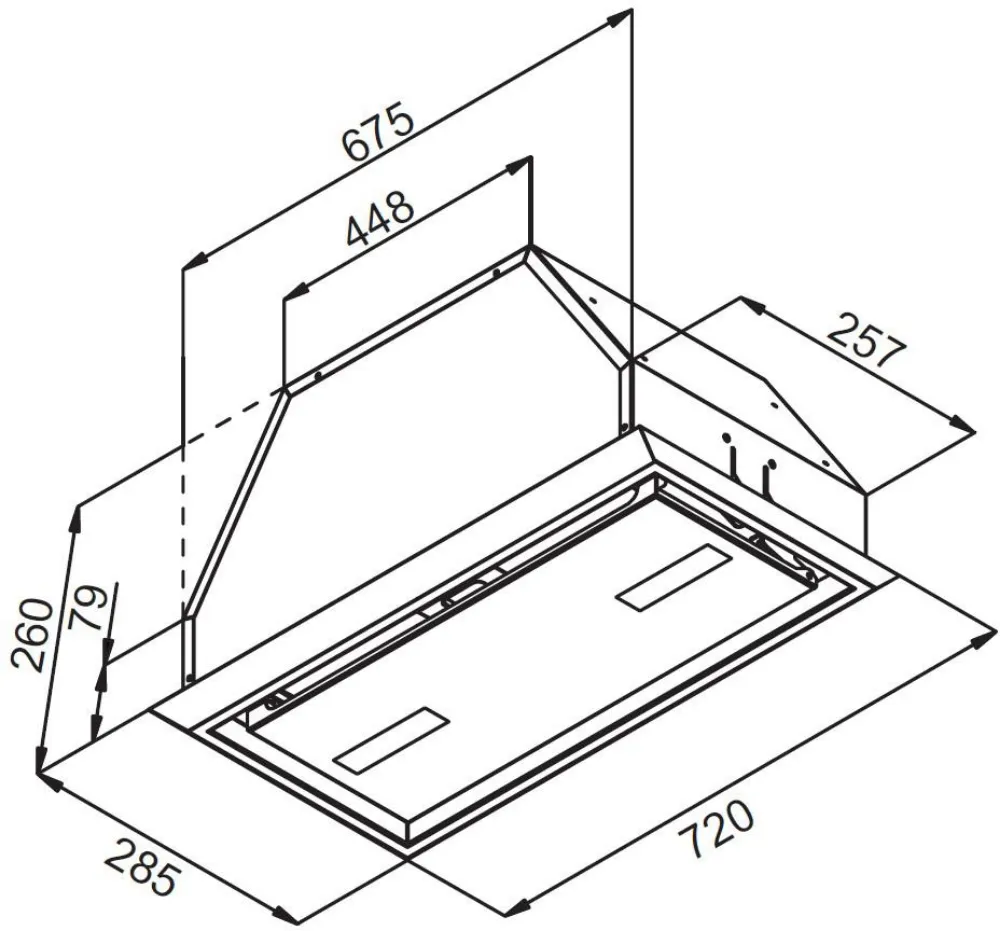 Obrázok Plne vstavaný odsávač pár KOV7003BLGH