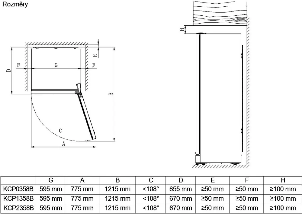Obrázok VITRÍNA CHLADIACA KCP0358B