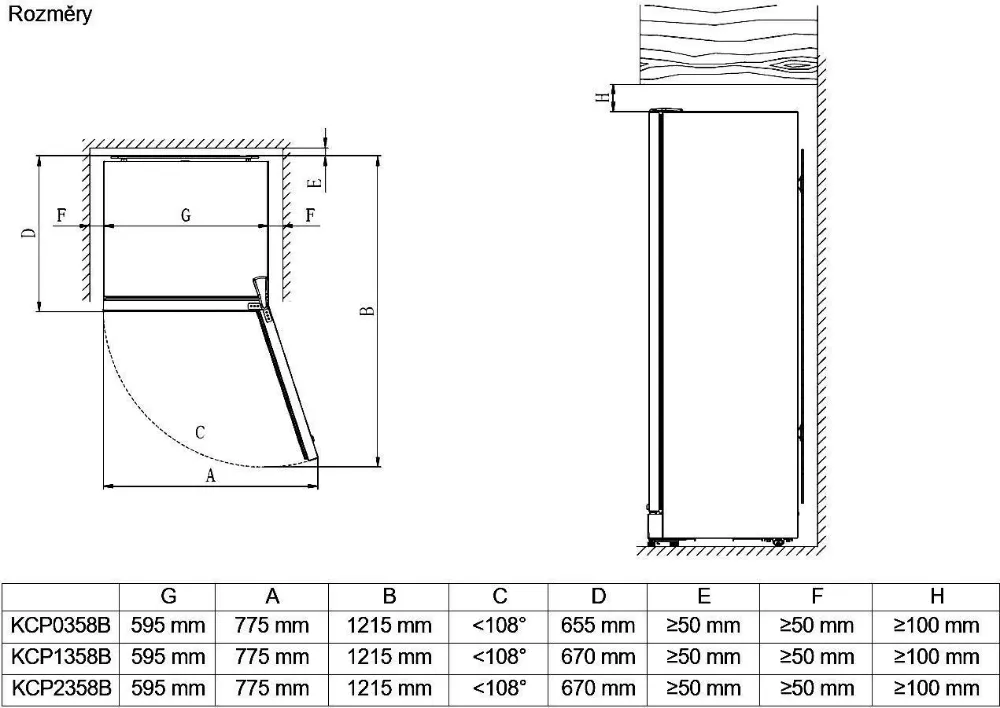 Obrázok VITRÍNA CHLADIACA KCP2358B