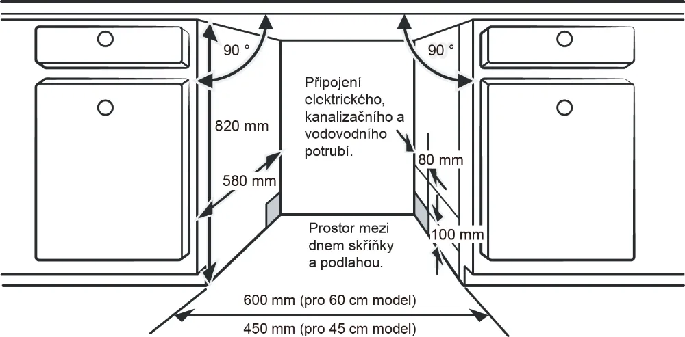Obrázok UMÝVAČKA VSTAVANÁ DCJ434DB