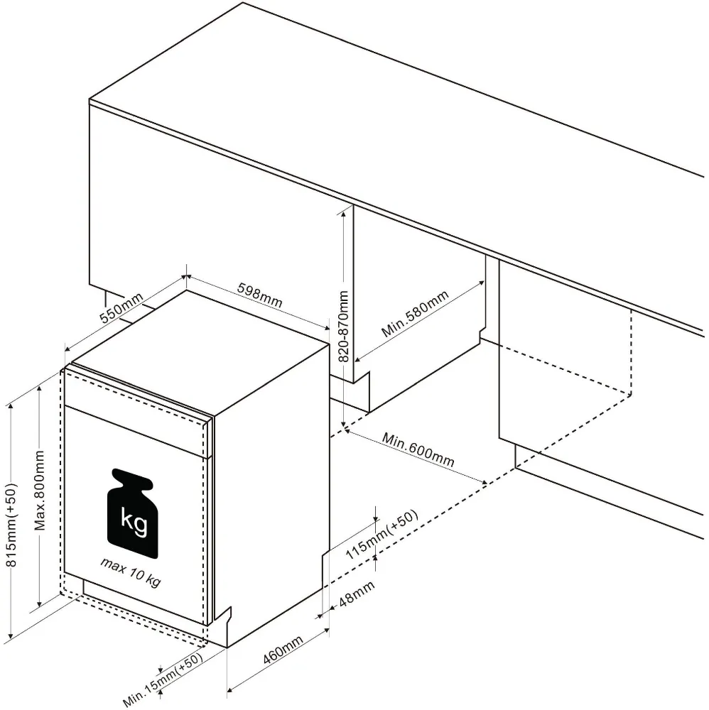 Obrázok UMÝVAČKA VSTAVANÁ BDJ3434VB