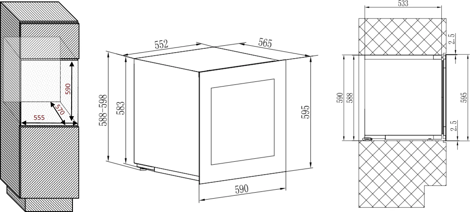 Obrázok Vinotéka AVI60PLATINUM